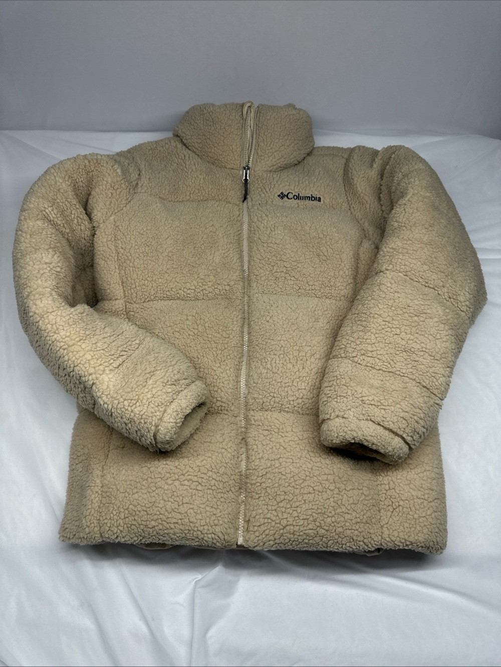 Columbia Kids Beige Sherpa Puffer Jacket